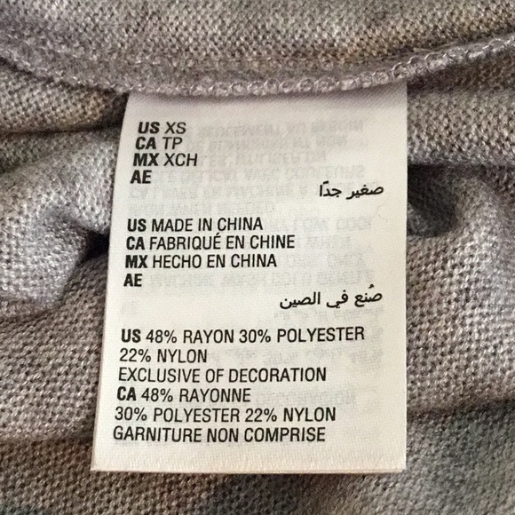 INC GRAY LACE UP SCOOP NECK TOP - Picture 7 of 7